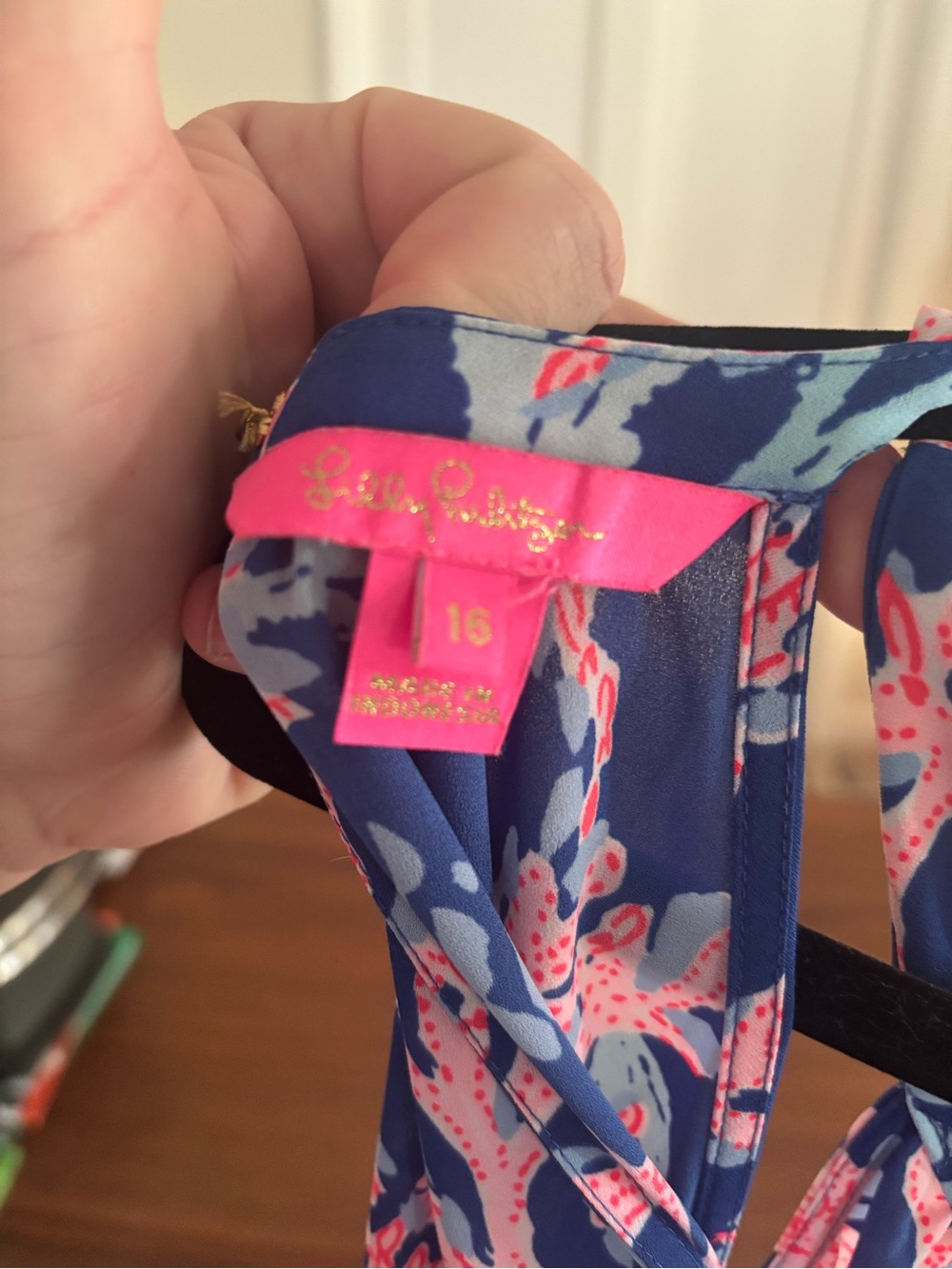 Lilly Pulitzer Blue and Pink Mini Dress - Picture 3 of 3